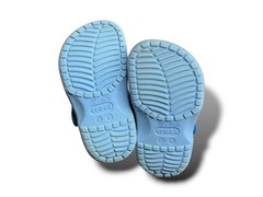 Crocs Classic Pool Party Clogs Kids Size C6 Blue Sea Creature Pattern