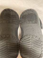 CLASSIC CROCS Child Size 8 Light Weight BLACK Active CLOGS Strap Shoes