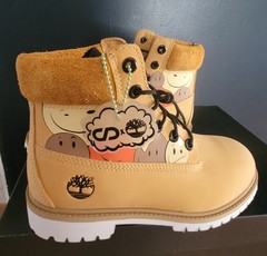 NEW TIMBERLAND® x CNSTNT DVLPMNT 6-INCH PREMIUM „MELTED SMILEYS“ JUNIOR’S US 4.5
