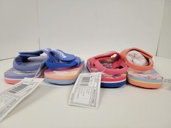 (Mismatched Color): 2 Pair Roxy Kids Pink & Blue Sandals Toddler Size 6