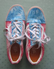Vans Pink Blue Tie-Dye Youth Sneakers 508731 Size 5