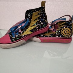 Harry Potter sneakers Luna Lovegood High Top Lace-Up Canvas Glitter