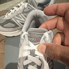 New Balance FuelCell 990v6 Kids Sneakers Gray/White Suede US 4 EU 36 GC990GL6