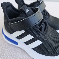 Adidas Racer TR23 Sneaker Hook & Loop Toddler SZ 5K Black Athletic