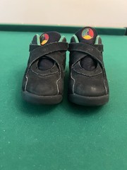 Jordan 8 Retro Tinker Air Raid TD Toddler Size 10c Black Shoe Sneaker 305360-004