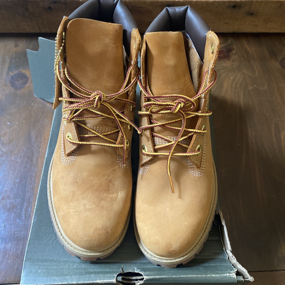 Juniors Timberland Premium 6″ WP Boot – Wheat Nubuck TB 012909 713 Size 4.5