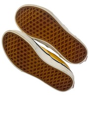 VANS Checkered Yellow & White Slip On Shoe YOUTH Size 2.5