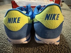 Nike Cortez Textile Youth Size 6.5Y Blue/White/Light Lemon Twist IB7748-406