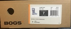 BOGS Kids‘ Rainboot Slip On Solid Grey Kids Sz 7