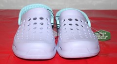 NWT Joybees Big Kids‘ Dylan Slip-On Clogs EVA Sky Blue/Lilac Purple – Size 1