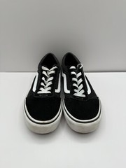 Size 5.5 – Vans Old School Black White Suede Low Top Lace up Sneaker 508731