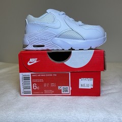 TD Nike Air Max Excee White CD6893-100 NEW in Box Kids Toddler Size 6c