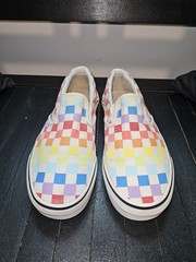 Vans – Off the Wall Multicolor Checkerboard Shoes/Sneakers – Sz 5M/6.5W (500714)