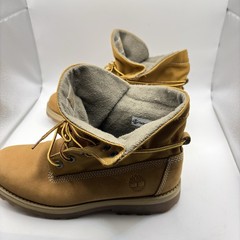 Timberland Courma Kid Roll Top Boot Ankle Wheat Nubuck Juniors Size 5.5
