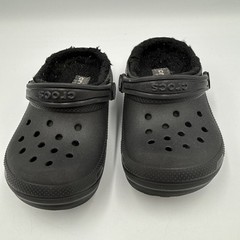 Crocs Comfort Fleece Lined Clogs Child Size C 8 Black