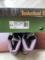 Vintage Timberland 6in Boots Hex Brown Classic Size 5.5 Youth New Wit Box 27911