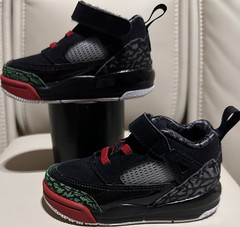 Jordan Spizike Sneaker Black Red Green Elephant Print Unisex Kids 5C FQ3952-060