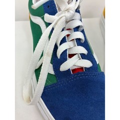 Vans Old Skool Colorblock Suede Canvas Sneaker Blue Green Yellow Men 4 Wom 5.5