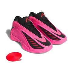 MENS ADIDAS ANTHONY EDWARDS 2_LUCID PINK/CORE BLACK/LUCID RED KJ2363-SIZE 7.5