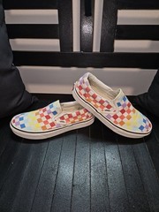 Vans – Off the Wall Multicolor Checkerboard Shoes/Sneakers – Sz 5M/6.5W (500714)