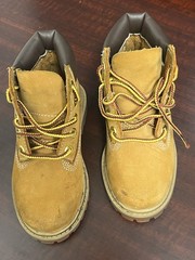 Timberland Premium Waterproof Wheat Toddler Boots Size 8 Nubuck (ST002)
