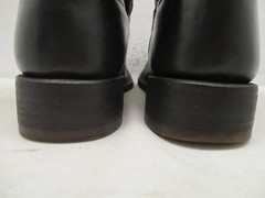 ANDERSON BEAN BOOTS Black Purple Leather Cowboy Boot Youth Kids Size 3 St 2001