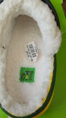 NEW RARE Buddy The Elf Lined Christmas Holiday Crocs Junior Kids 6/women’s 8