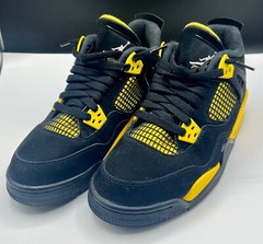 Air Jordan (GS) 4 Retro „THUNDER“ Size 7Y 408452-017 Used Shoes *READ*