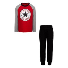 Converse Kids‘ T-Shirt and Joggers Set – Enamel Red
