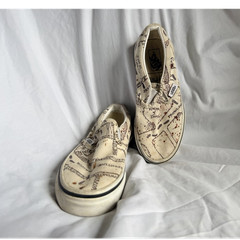 VANS Harry Potter Marauder’s Map Kids Slip-On Canvas Shoes Beige/Brown US 12.5