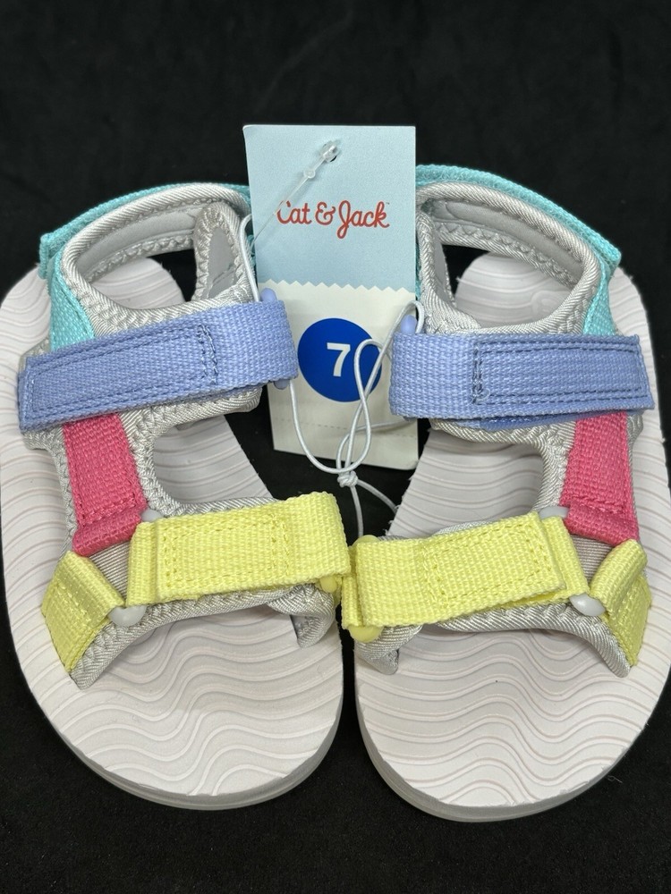 Emery Ankle Strap Sandals shoes – Cat & Jack – Multi-color Size Toddler