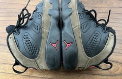 Nike Air Jordan IX 9 Retro PS Light Olive Black True Red 401811-030 12C