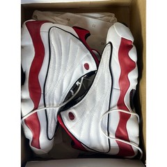 Jordan Pro Strong White Gym Red Black Sneakers Mens 7Y Womens 8.5