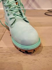 Timberland 50th Anniversary 6-Inch Premium Waterproof Light Green Boot Size 4.5