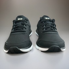 Under Armour Charged Assert Running Shoes size 6.5Y/Women’s 7.5/8, Black +Silver