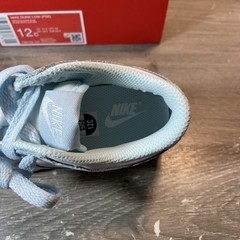 Nike Dunk Low PS Glacier Blue White Toddler Kids Size 12C Shoes FB9108-105 NIB