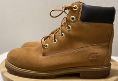 Timberland Junior 6″ Premium Waterproof Boots Wheat Nubuck 12909 Size 6M