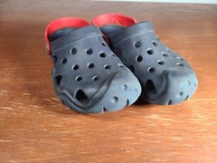 Crocs Crocband Unisex Kids Size C12 C 12 Navy Blue Red Clogs