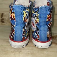 Converse Chuck Taylor All-Star Hi DC Superman Youth Size 12 Used But Super Clean
