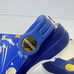 Crocs Sonic the Hedgehog Kids Blue Classic Clog With Jibbitz Charms Size C 5