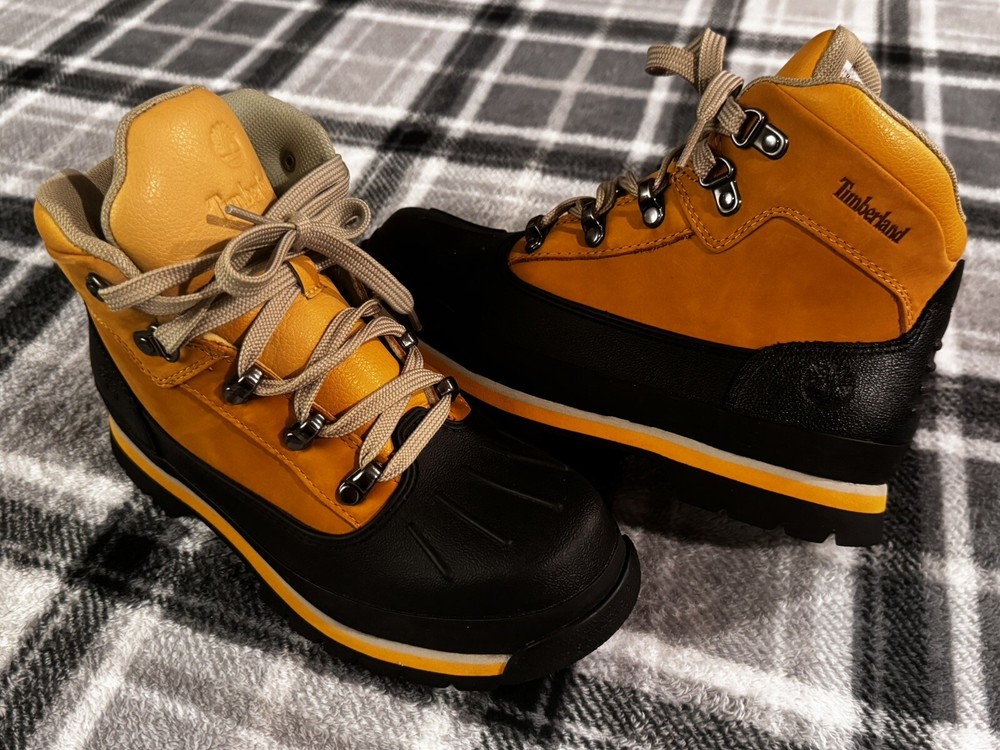 Timberland Juniors Euro Hiker Shell Toe Boots Boys Size 4.5 Women’s 6 A1LVW