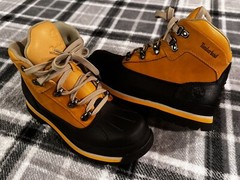 Timberland Juniors Euro Hiker Shell Toe Boots Boys Size 4.5 Women’s 6 A1LVW
