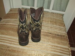 Ariat Youth Workhog Medium Wide Square Toe Brown Boots 10021452 Boys Size 13
