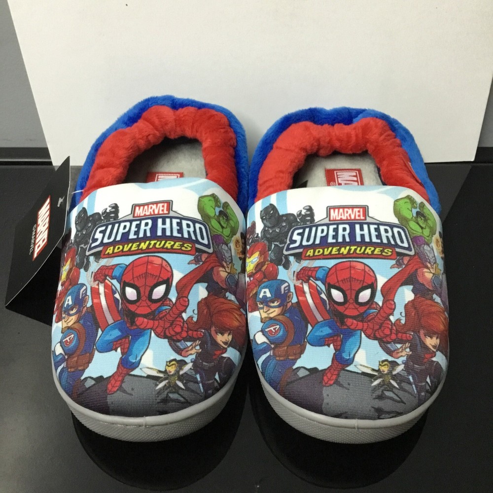 Marvel Super Hero Adventures Avengers Kids Slip On Slippers Size US 11 / EU 28