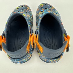 Crocs Child Classic All Terrain Terrazzo Clog J3 Navy Splatter Adjustable Strap