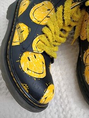Dr. Martens Smiley Face Combat Boots