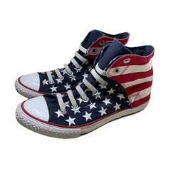 CONVERSE JUNIOR UNISEX AMERICAN FLAG HIGH TOP SNEAKERS SIZE US 6 EUR 36.5