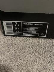 Size 7y – Air Jordan 6 Rings Medium Grey Vivid Blue (2008) (GS) Purple 323399041