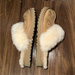 UGG Cozy II Chestnut Brown Slippers Shoes Wool Lining Kid’s Unisex Size 12