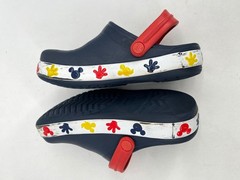 Crocs Fun Lab Mickey Lights Clog Navy Blue Lightweight Slip On Shoes Kids Size 2